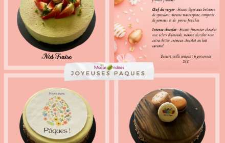 Terminez votre repas de Pâques avec gourmandise en osant nos desserts